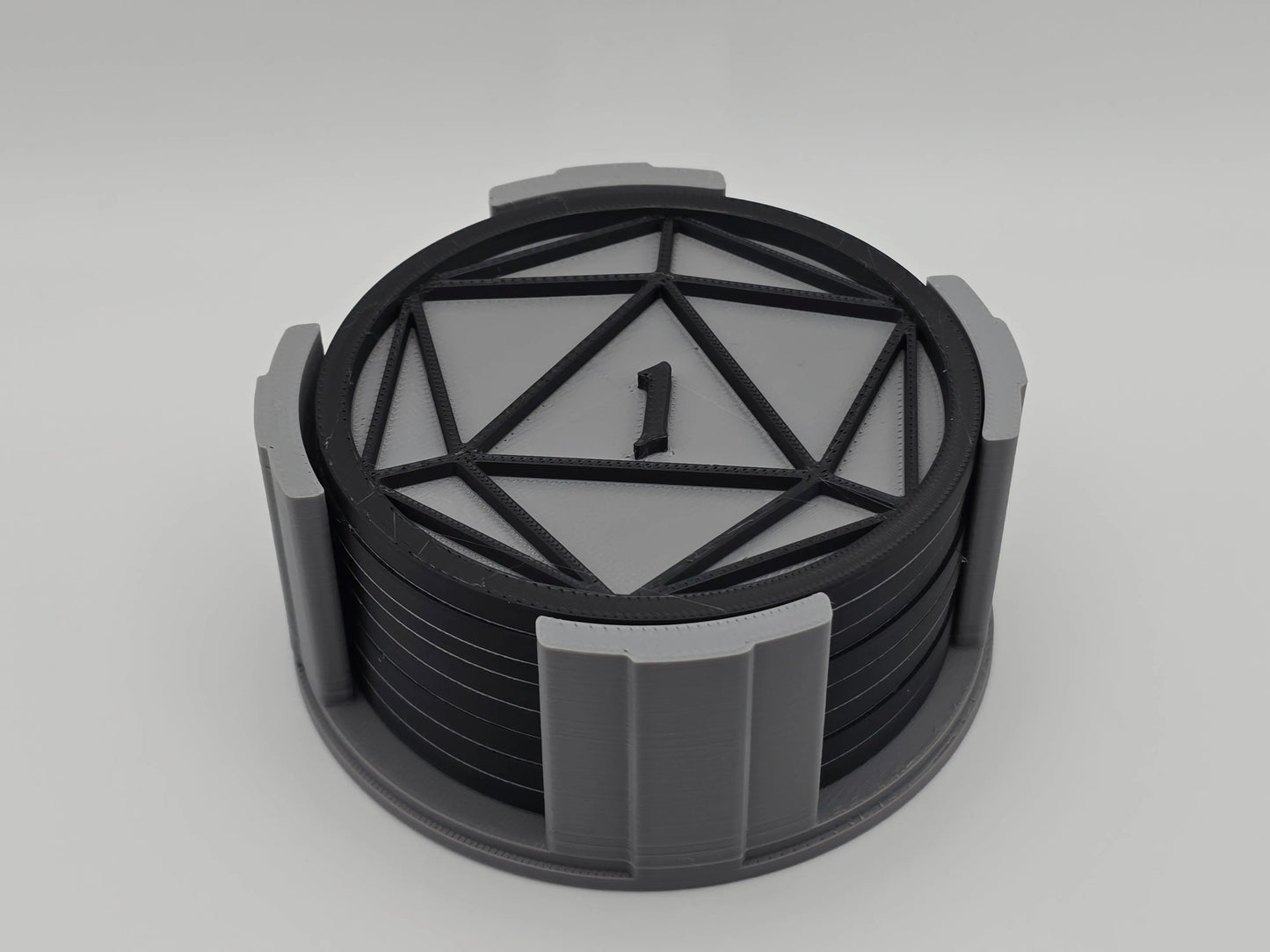 D&D Dice Coasters D1-8 for Game Decoration - GameCraft