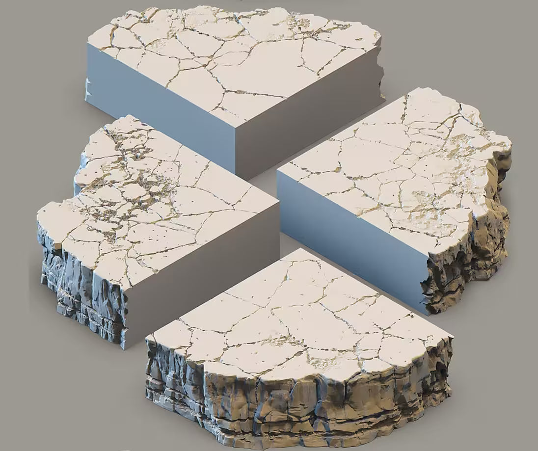 Bluffs of Blackledge Tabletop Terrain: Large Cliff - GameCraft