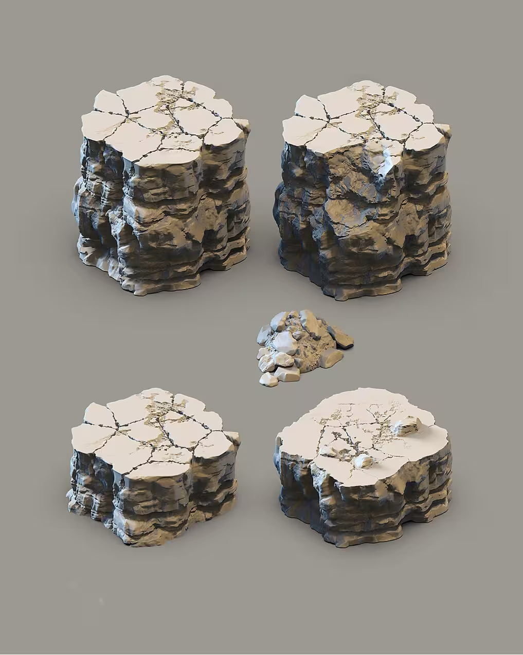 Bluffs of Blackledge Tabletop Terrain: Tall Cliff 1 - GameCraft
