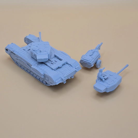 Churchill Infantry/flamethrower tank 15mm scale WW2 miniature