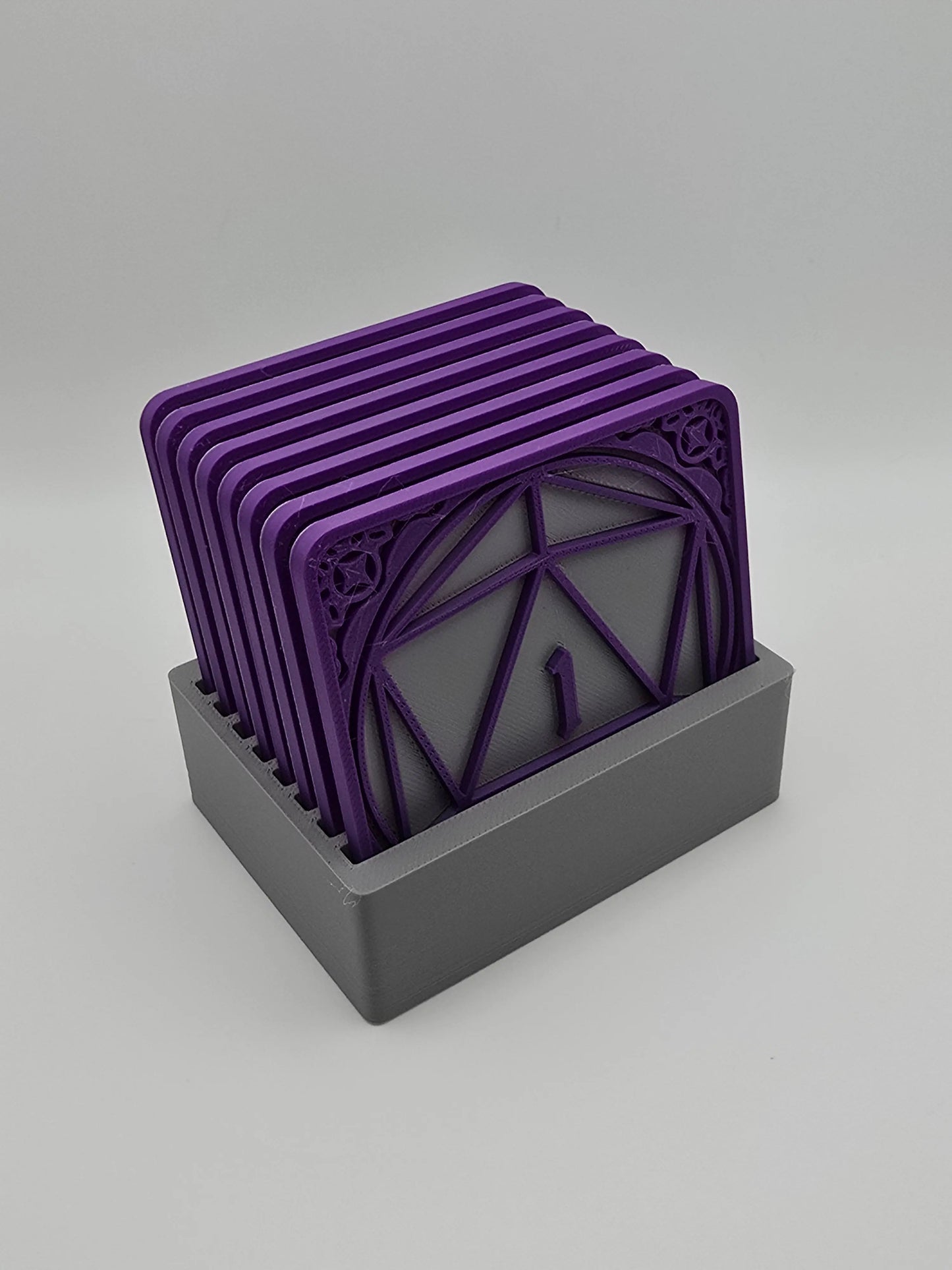 D&D Dice Coasters D1-8 for Game Decoration - GameCraft