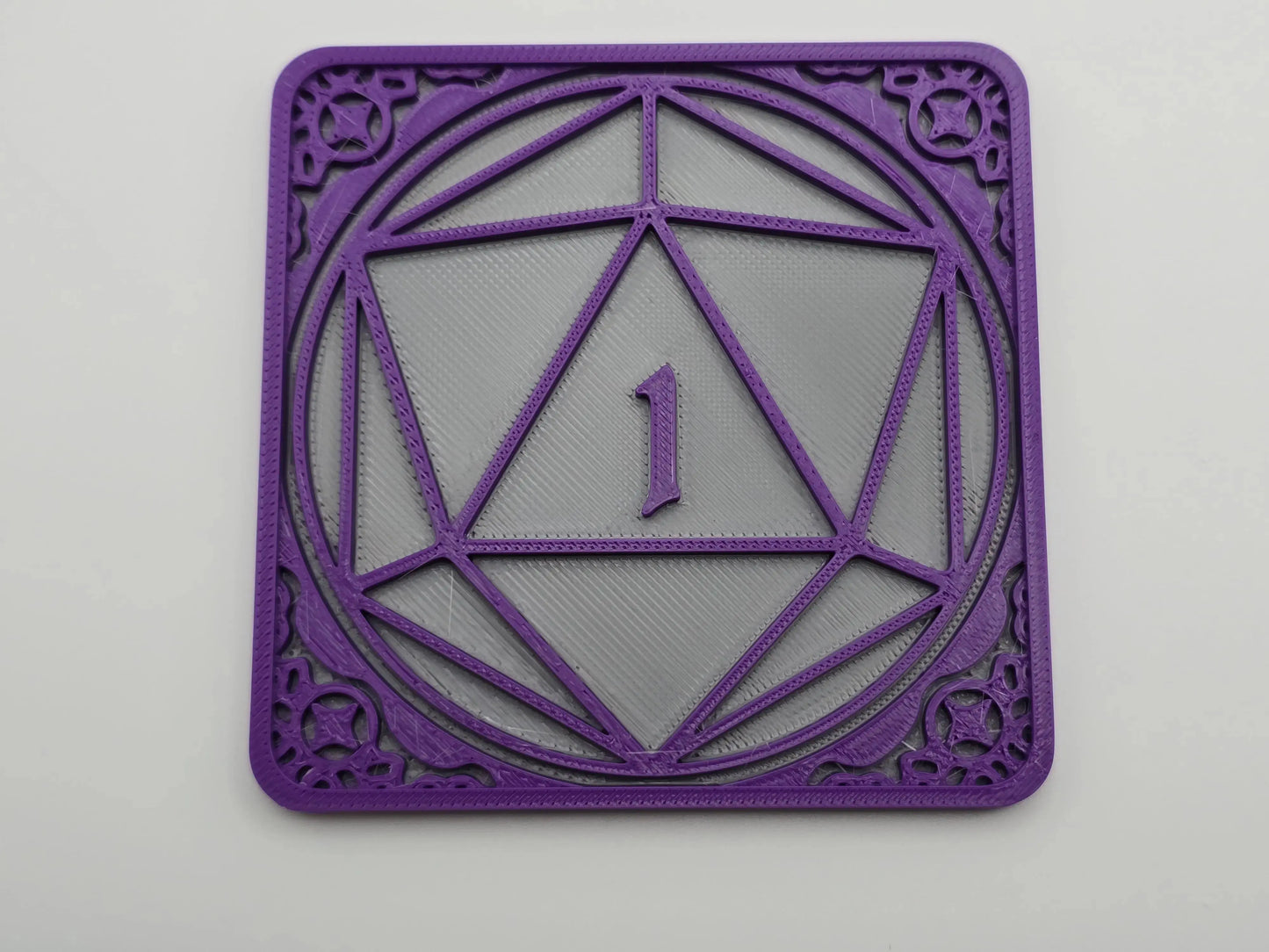 D&D Dice Coasters D1-8 for Game Decoration - GameCraft