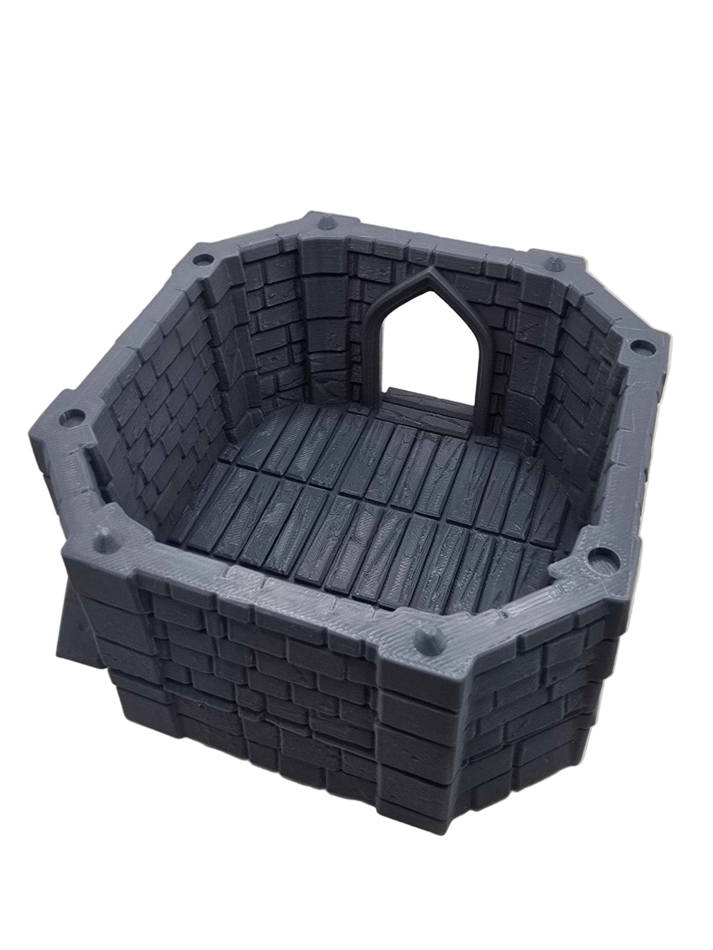 Medieval Castle Corner Tower DND Terrain Model - GameCraft