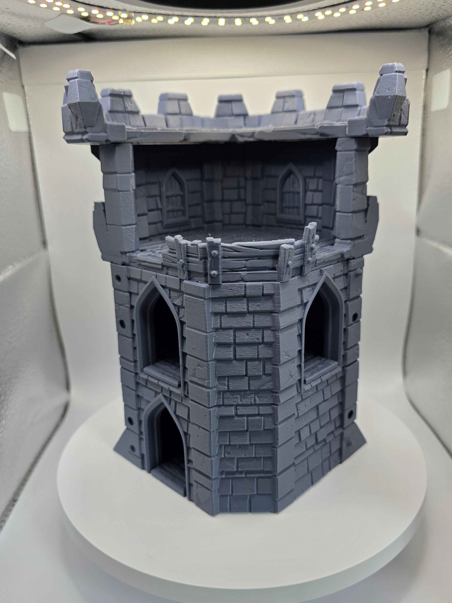 Medieval Castle Corner Tower DND Terrain Model - GameCraft