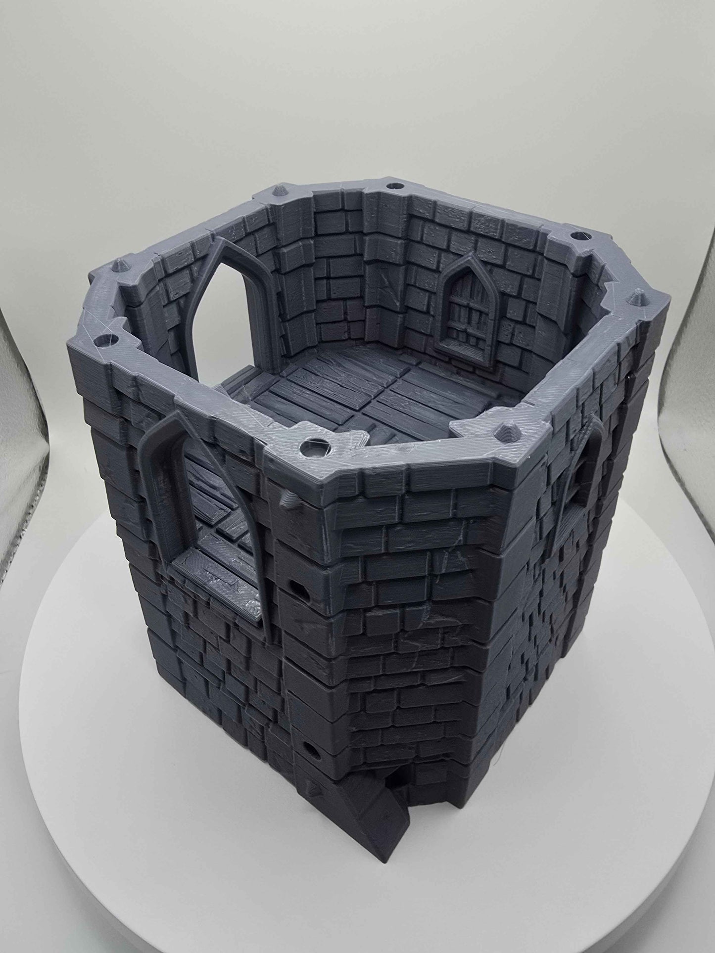 Medieval Castle Corner Tower DND Terrain Model - GameCraft