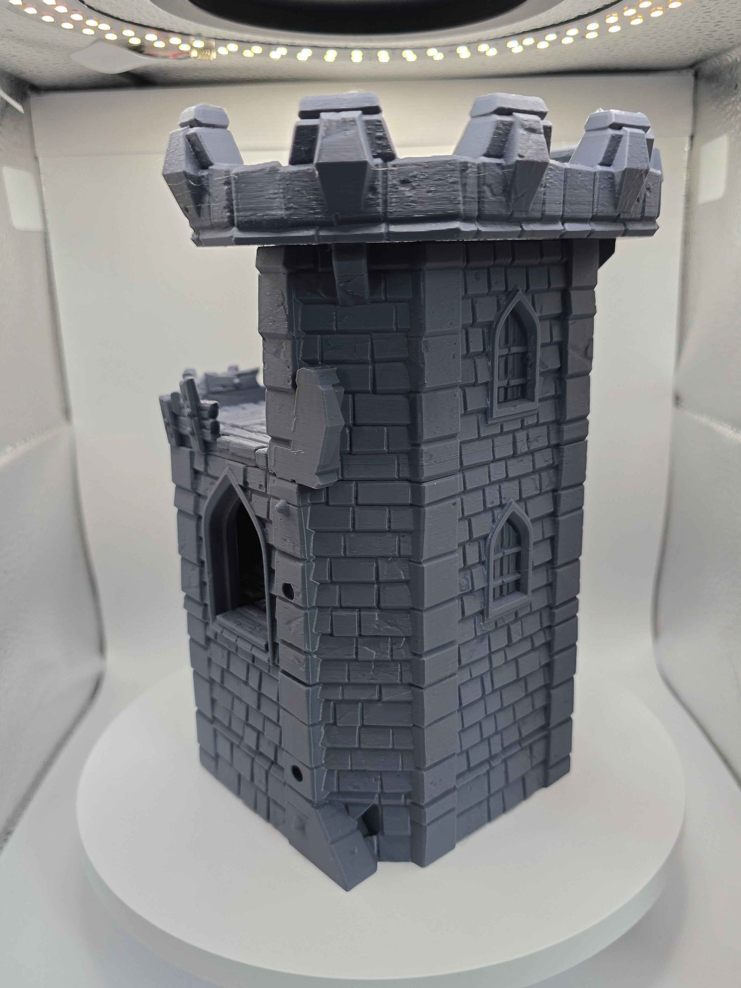 Medieval Castle Corner Tower DND Terrain Model - GameCraft