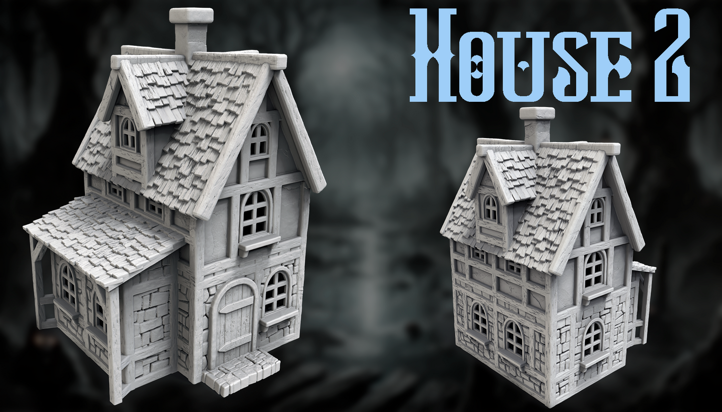Medieval Village Buildings for DnD Terrain - GameCraft