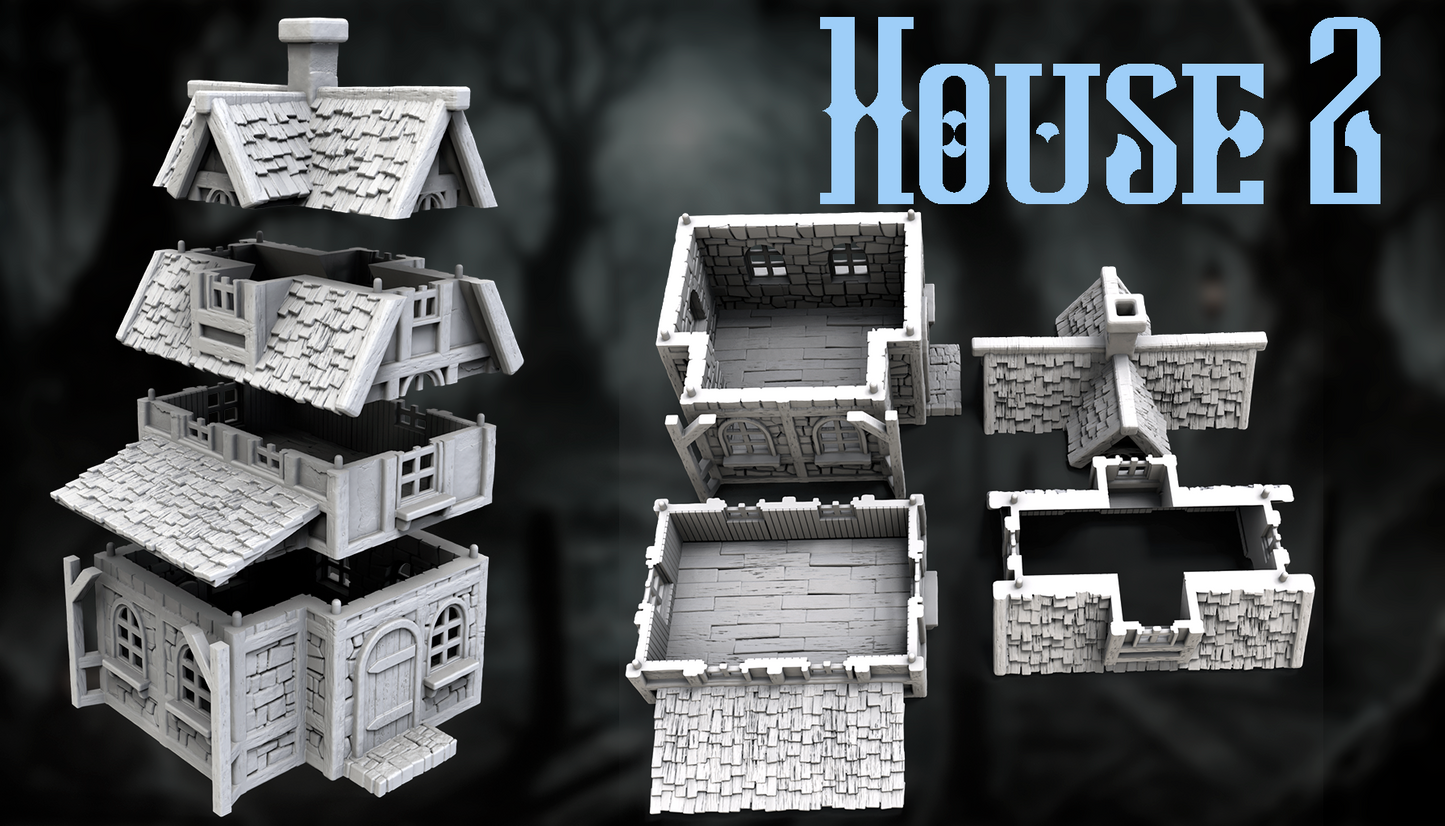 Medieval Village Buildings for DnD Terrain - GameCraft