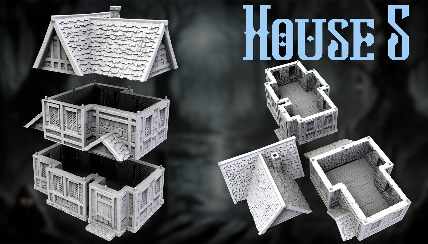 Medieval Village Buildings for DnD Terrain - GameCraft