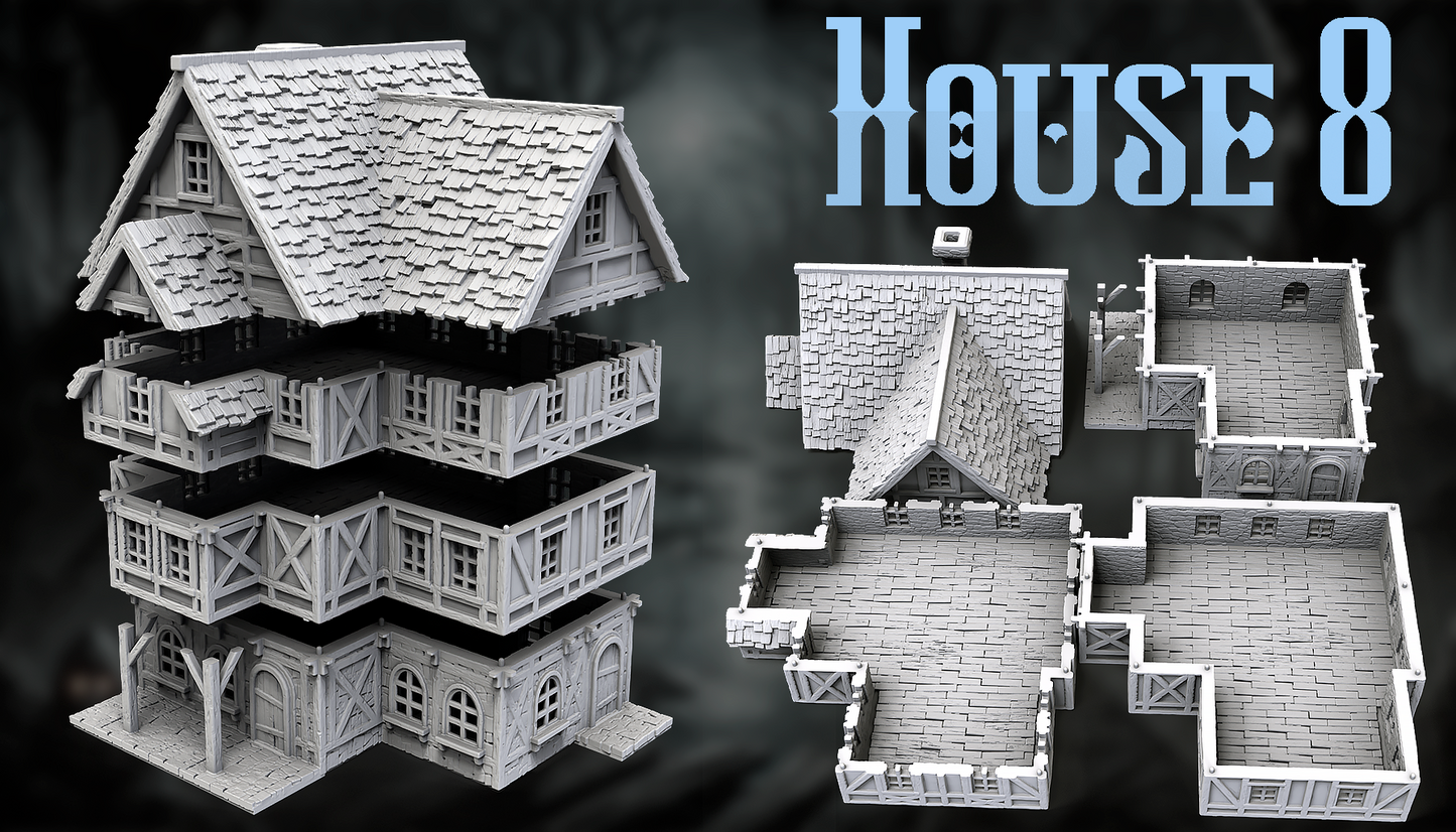 Medieval Village Buildings for DnD Terrain - GameCraft