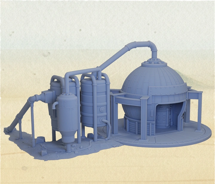 Agricultural Processing Facility Maintenance Shed for Star Wars Legion terrain tabletop battlefield