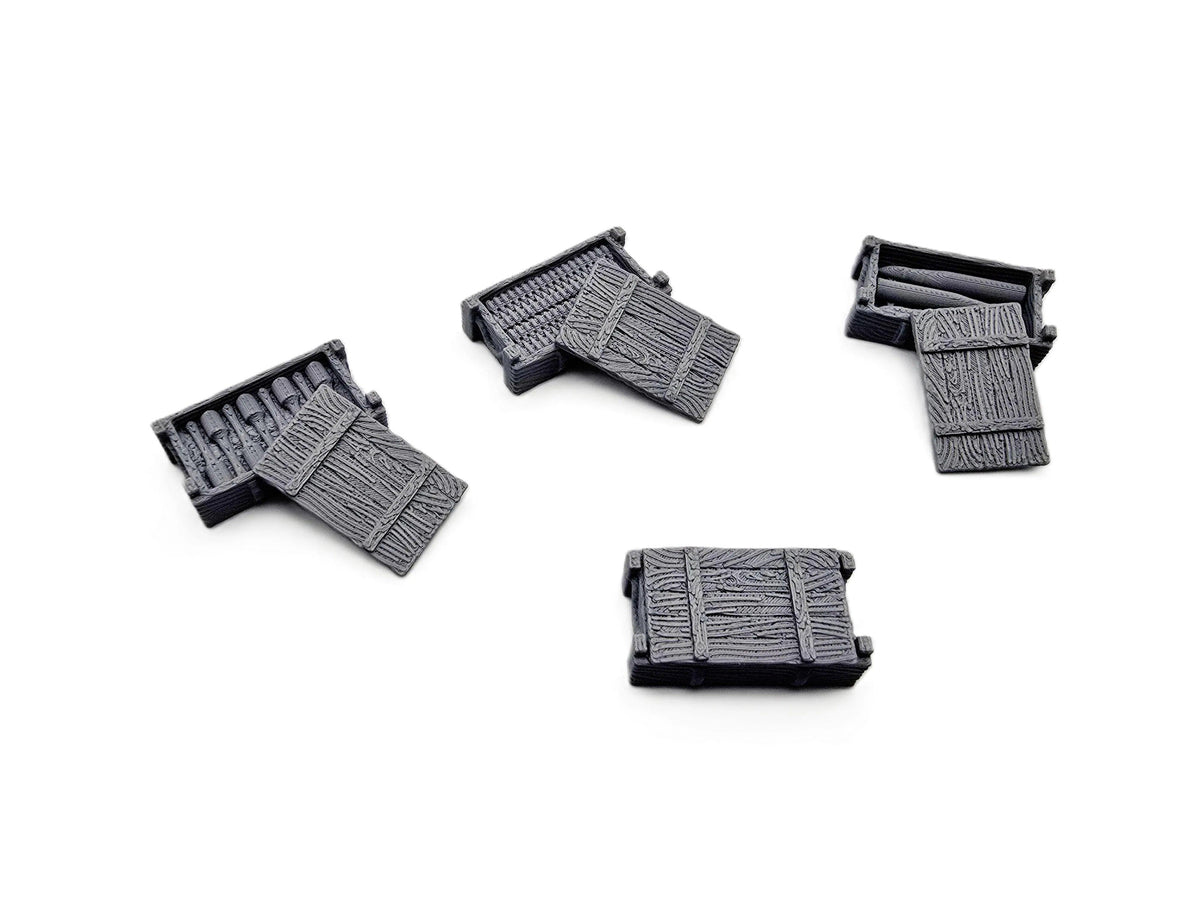Wargaming Tabletop Terrain Modular Trench System - Ammo Boxes - GameCraft