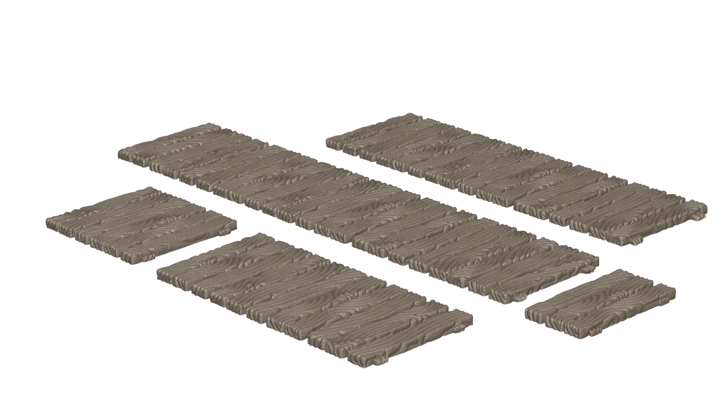 Wargaming Tabletop Terrain Modular Trench System - Duckboards - GameCraft