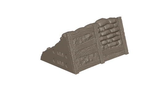 Tabletop Terrain Wargaming Modular Trench System - Starter Set - GameCraft