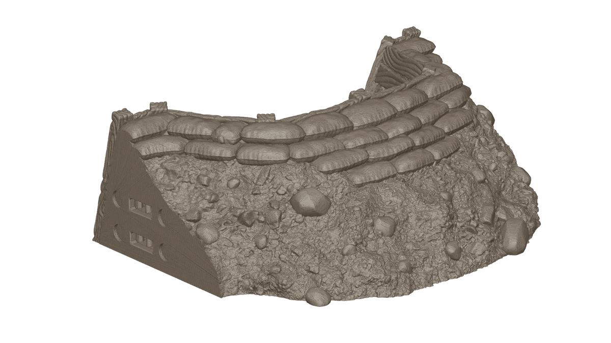 Tabletop Terrain Wargaming Modular Trench System - Starter Set - GameCraft