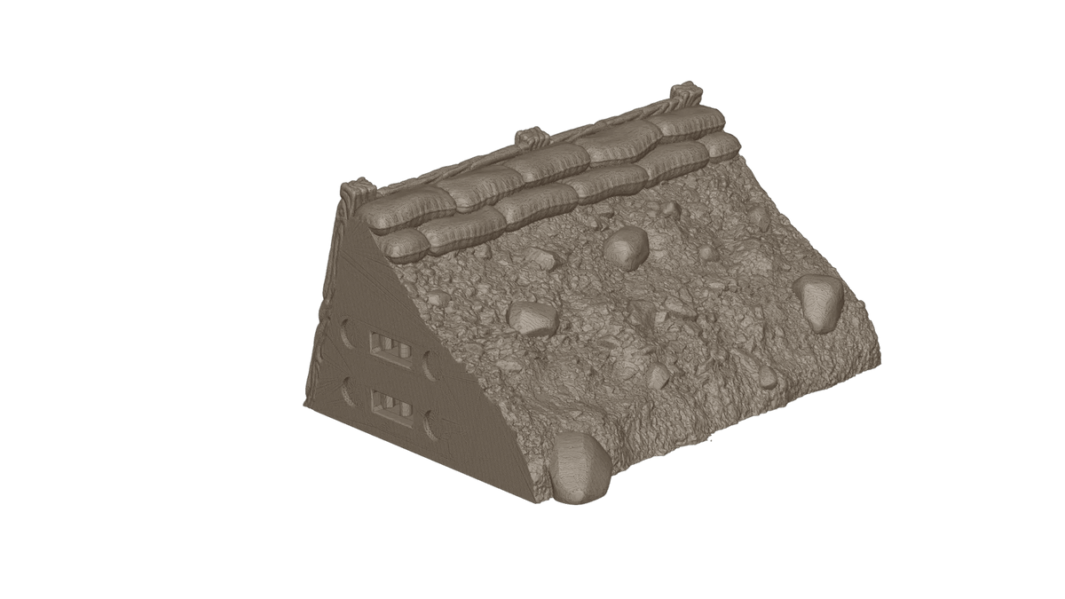 Tabletop Terrain Wargaming Modular Trench System - Starter Set - GameCraft