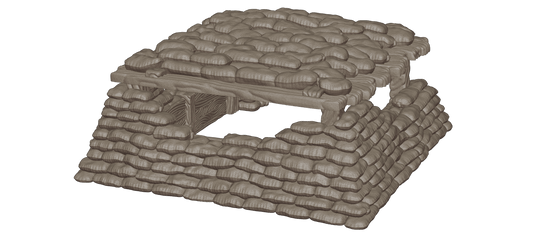 Wargaming Tabletop Terrain Modular Trench System - Bunker - GameCraft