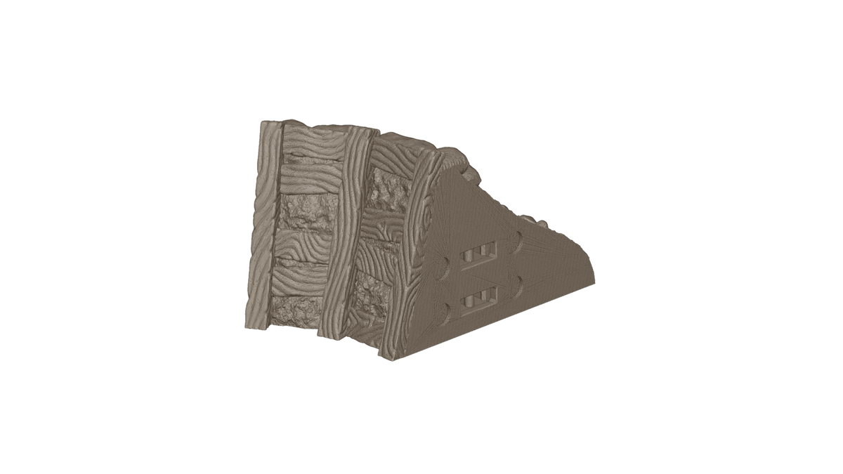 Wargaming Tabletop Terrain Modular Trench System - Corner Section - GameCraft