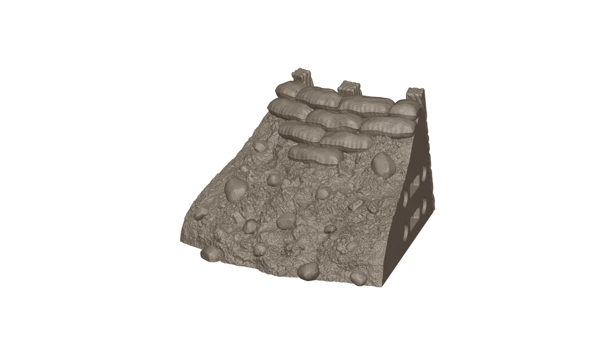 Wargaming Tabletop Terrain Modular Trench System - Corner Section - GameCraft