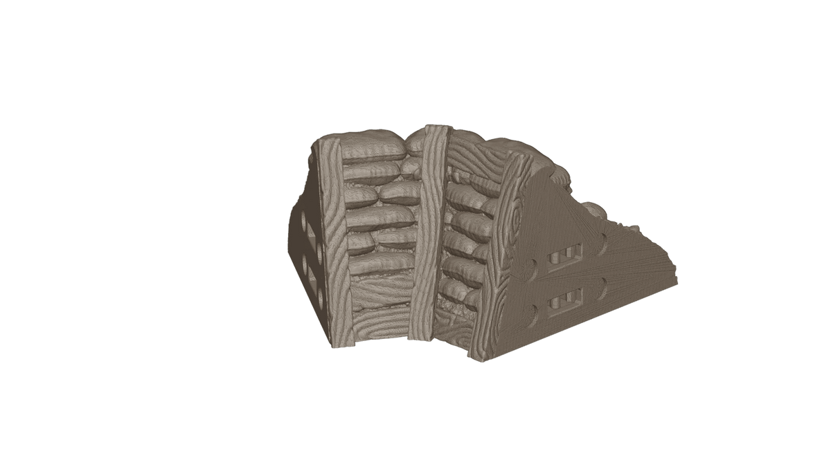 Wargaming Tabletop Terrain Modular Trench System - Corner Section - GameCraft