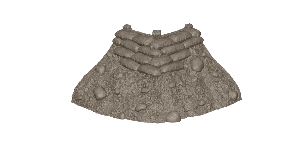 Wargaming Tabletop Terrain Modular Trench System - Corner Section - GameCraft