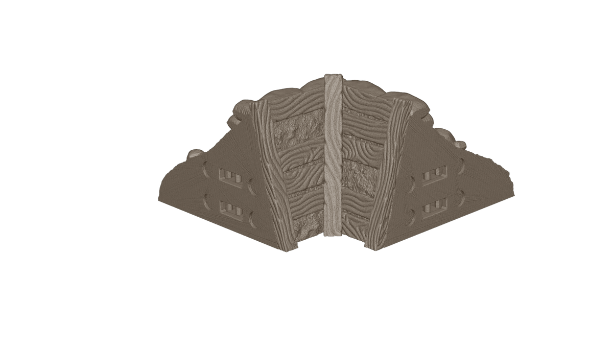 Wargaming Tabletop Terrain Modular Trench System - Corner Section - GameCraft
