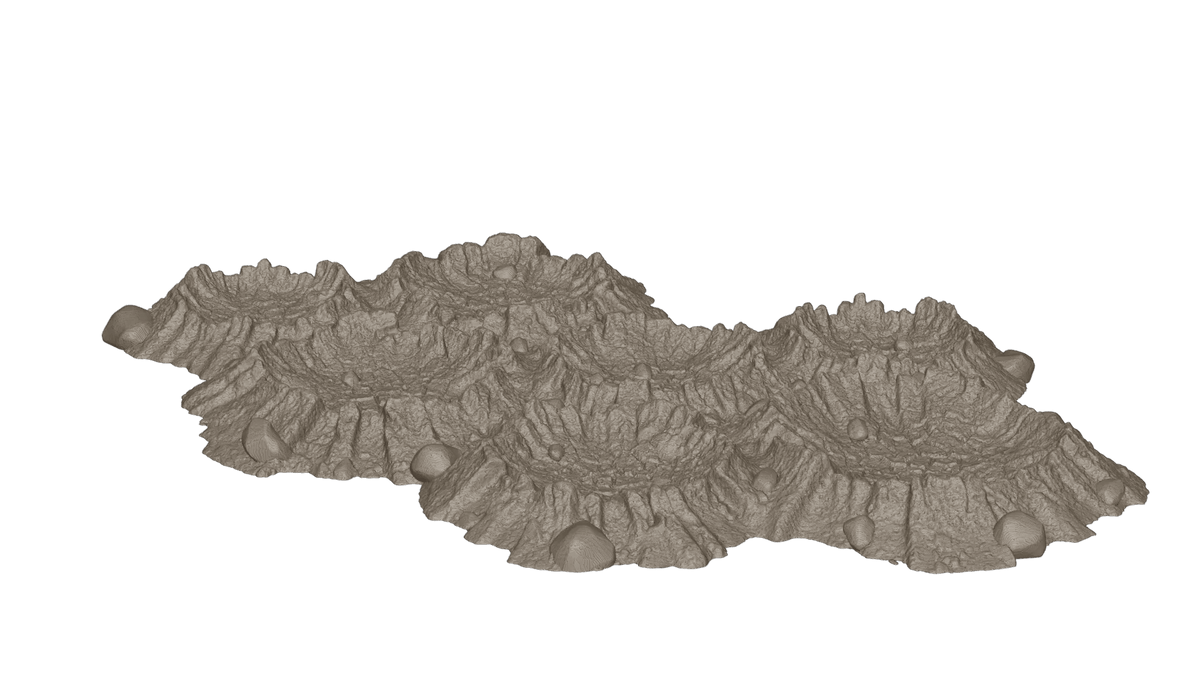Wargaming Tabletop Terrain Modular Trench System - Craters - GameCraft