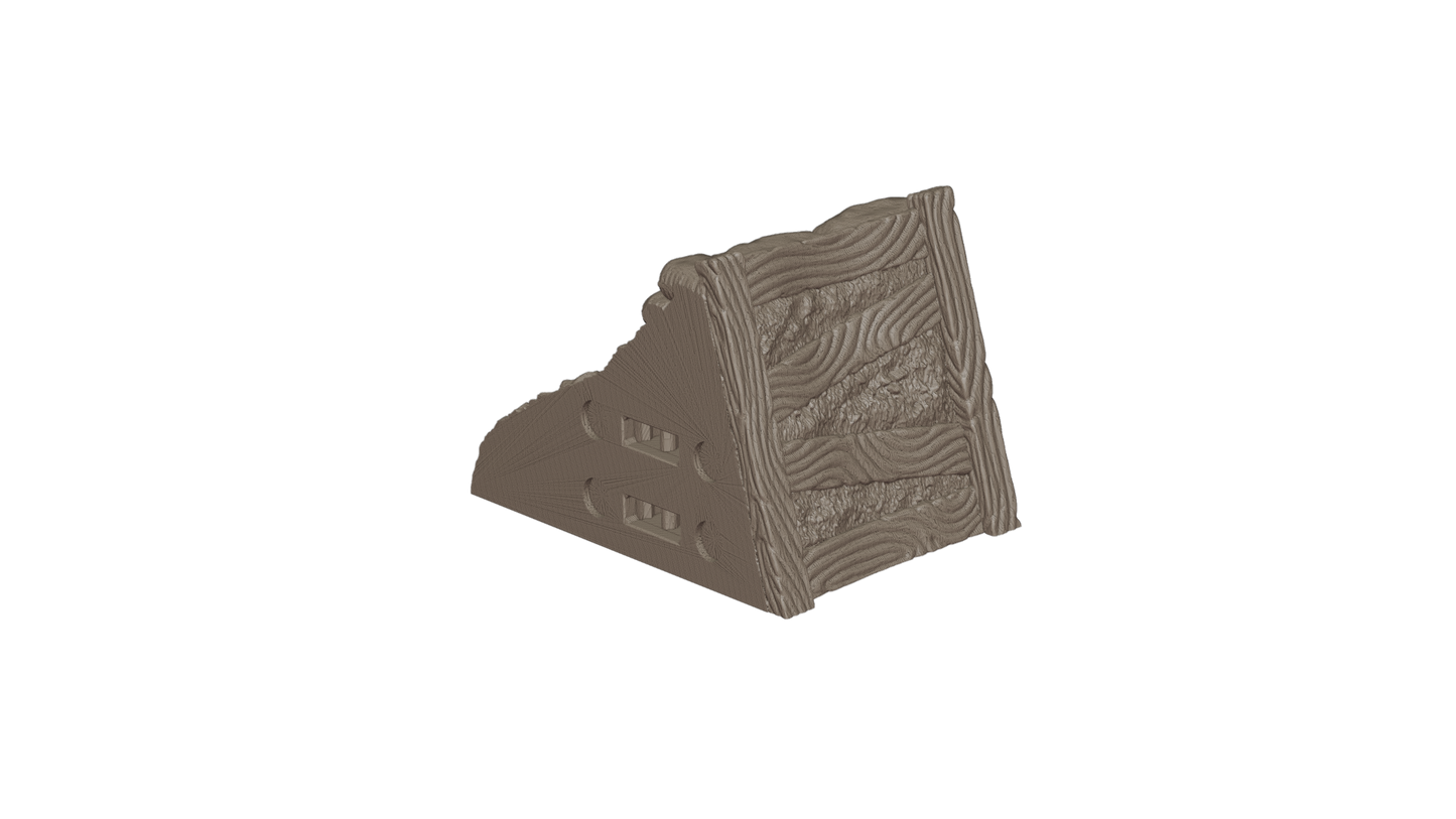 Wargaming TTRPG Terrain - Modular Trench Terrain System Straight Section - GameCraft
