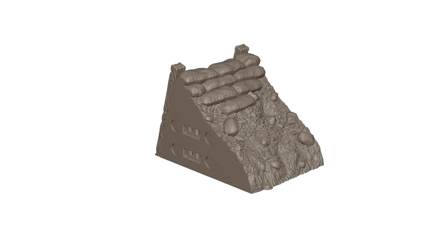 Wargaming TTRPG Terrain Modular Trench System - Starter Set