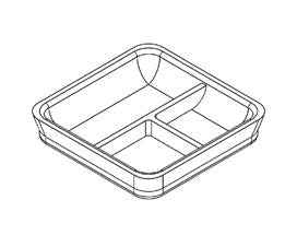 Square Token Tray 3 Organiser for Easy Storage and Access - GameCraft