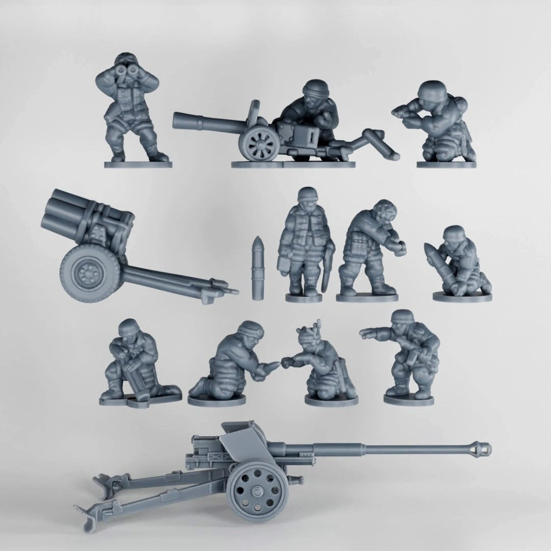 Fallschirmjäger heavy weapons for WW2 tabletop wargaming