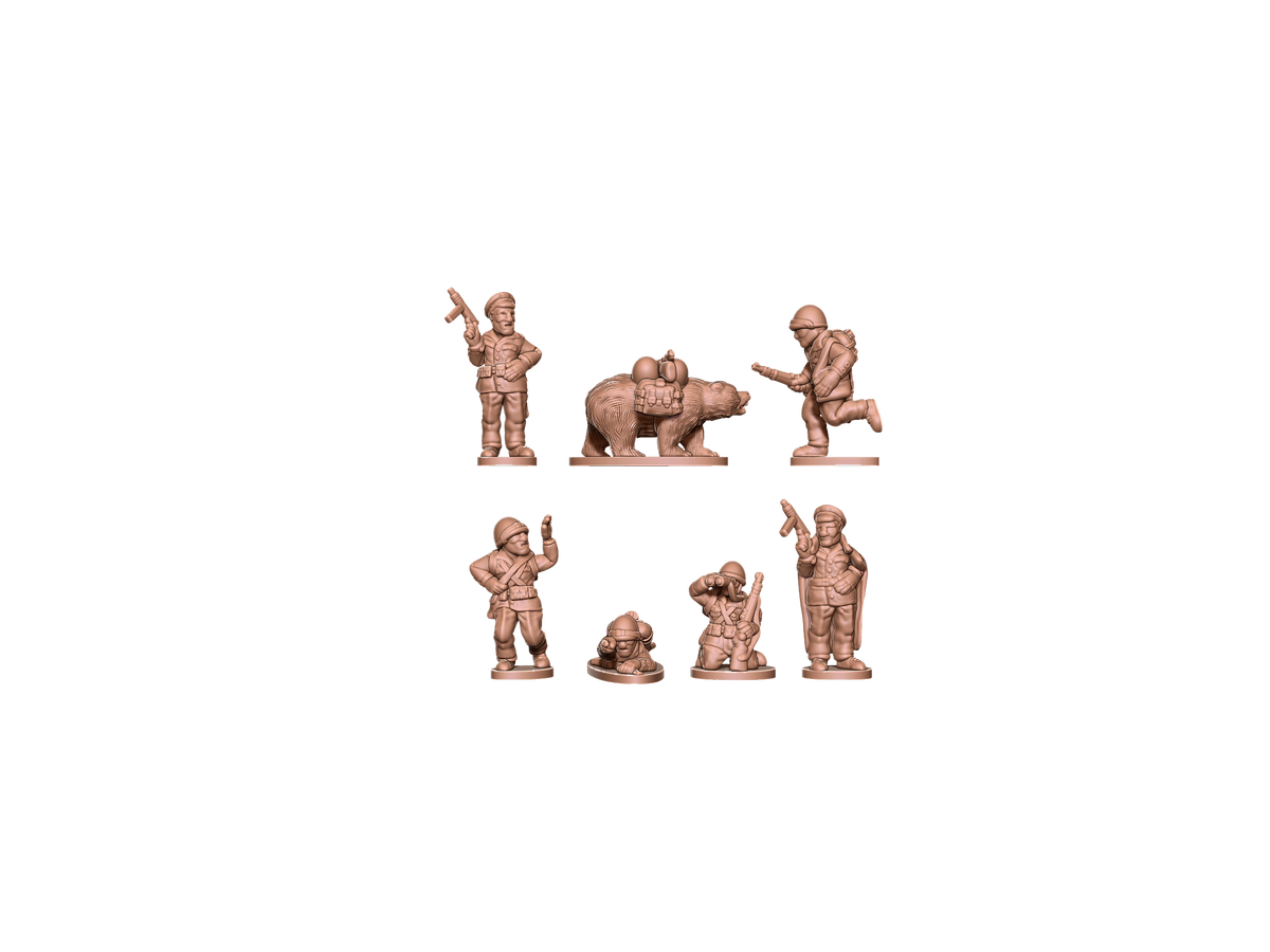Set of 15mm resin Polish infantry miniatures