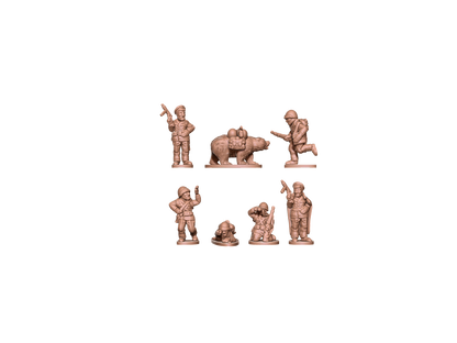 Set of 15mm resin Polish infantry miniatures
