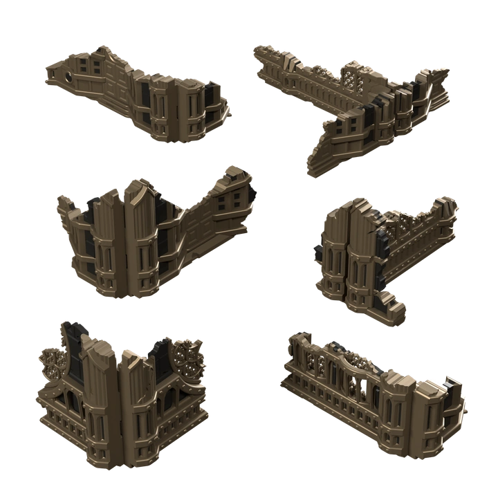 Gothic Foldable 40k 11th Edition Terrain - Tournament Compatible