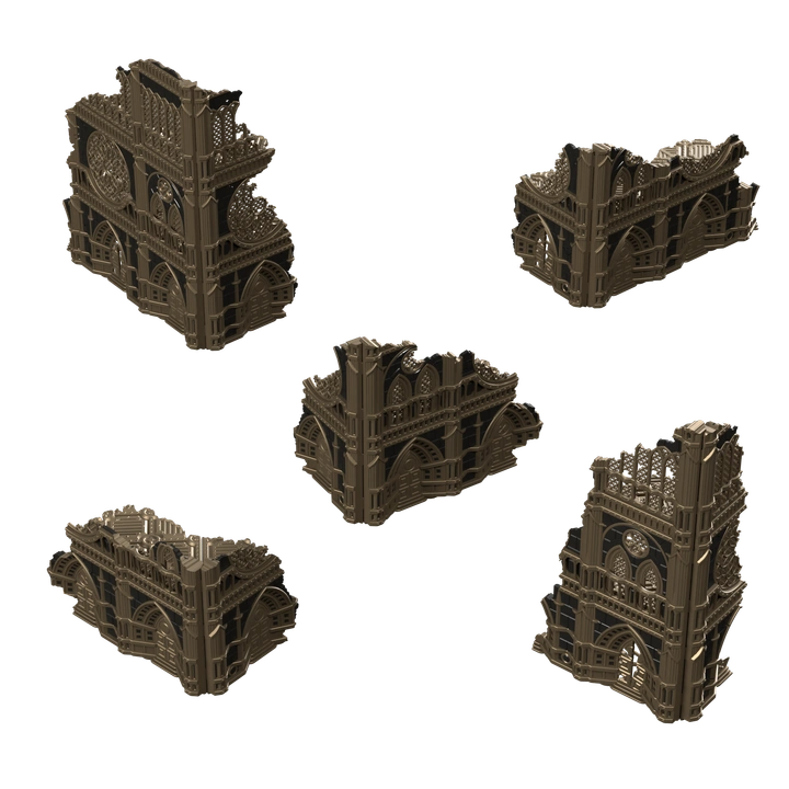 Gothic Foldable 40k 11th Edition Terrain - Tournament Compatible