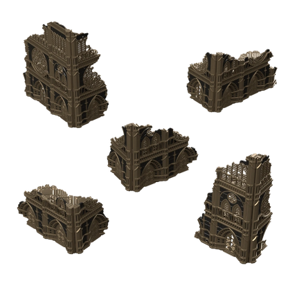 Gothic Foldable 40k 11th Edition Terrain - Tournament Compatible
