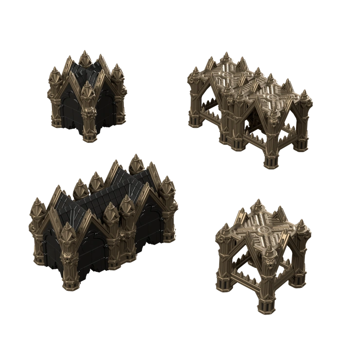 Gothic Foldable 40k 11th Edition Terrain - Tournament Compatible
