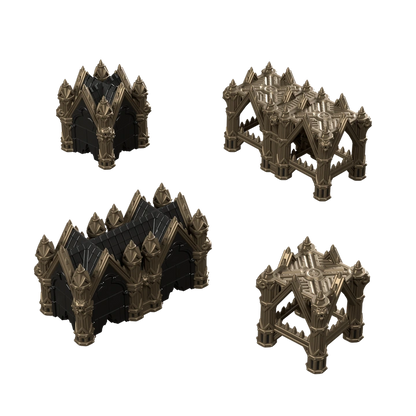Gothic Foldable 40k 11th Edition Terrain - Tournament Compatible