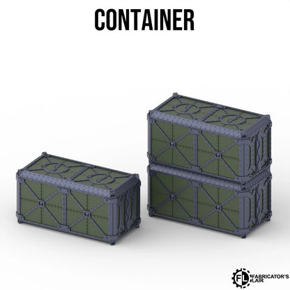 Multi-colour 3D printed industrial terrain for Warhammer 40K