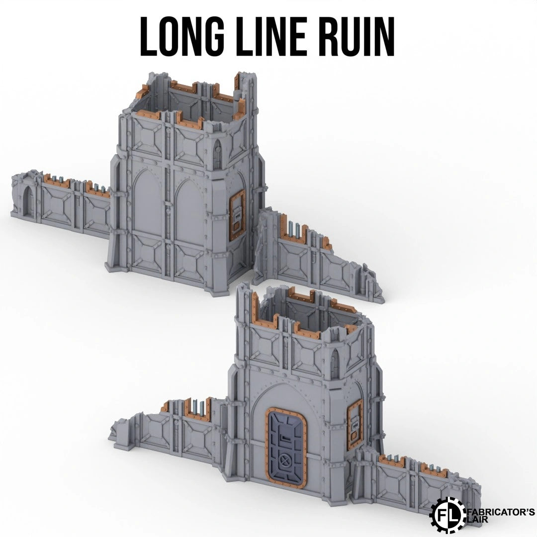 Multi-colour 3D printed industrial terrain for Warhammer 40K