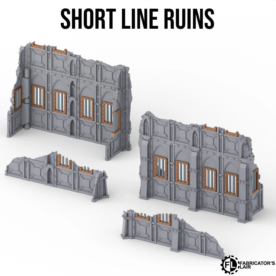 Multi-colour 3D printed industrial terrain for Warhammer 40K