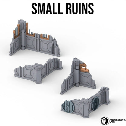 Multi-colour 3D printed industrial terrain for Warhammer 40K