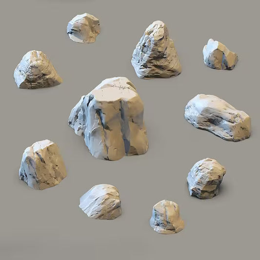Bluffs of Blackledge Tabletop Terrain: Boulders - GameCraft
