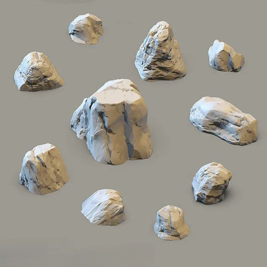 Bluffs of Blackledge Tabletop Terrain: Boulders - GameCraft