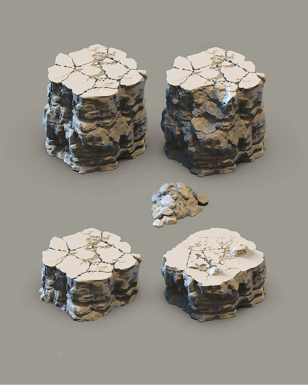 Bluffs of Blackledge Tabletop Terrain: Tall Cliff 1 - GameCraft