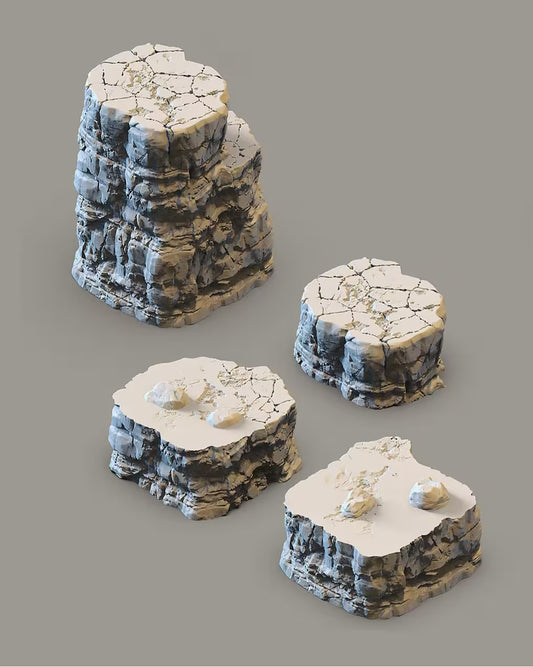 Bluffs of Blackledge Tabletop Terrain: Tall Cliff 2 - GameCraft