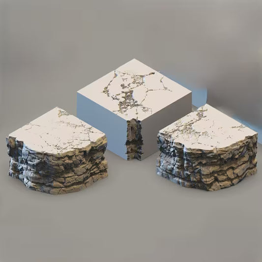 Bluffs of Blackledge Tabletop Terrain: Cliff Corner - GameCraft