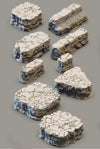 Bluffs of Blackledge Tabletop Terrain: Standalone Cliff Set - GameCraft