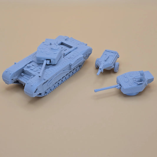 Churchill Infantry/flamethrower tank 15mm scale WW2 miniature