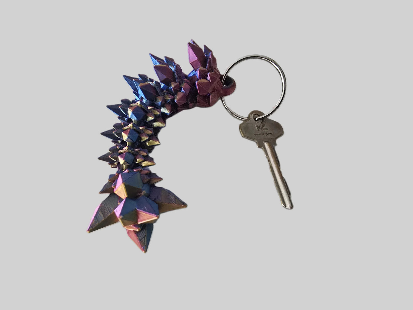 Crystal Dragon Tail Keyring - GameCraft
